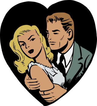 Heat Love Man Stickdatei – Herzen & Liebe