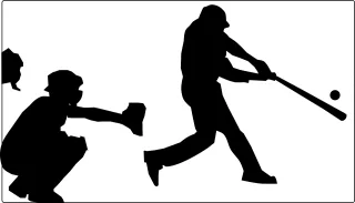Baseball Batter Catcher Stickdatei