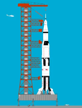 Historical Rocket Space program Stickdatei