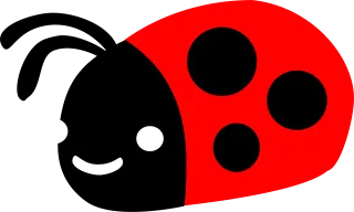 Beetle Kawaii insects Ladybird Stickdatei