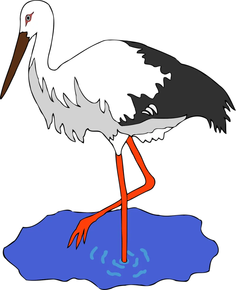 Bird Nature Pond Stickdatei – Natur