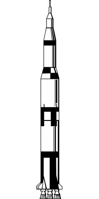 Missile Rocket Saturn 5 Stickdatei
