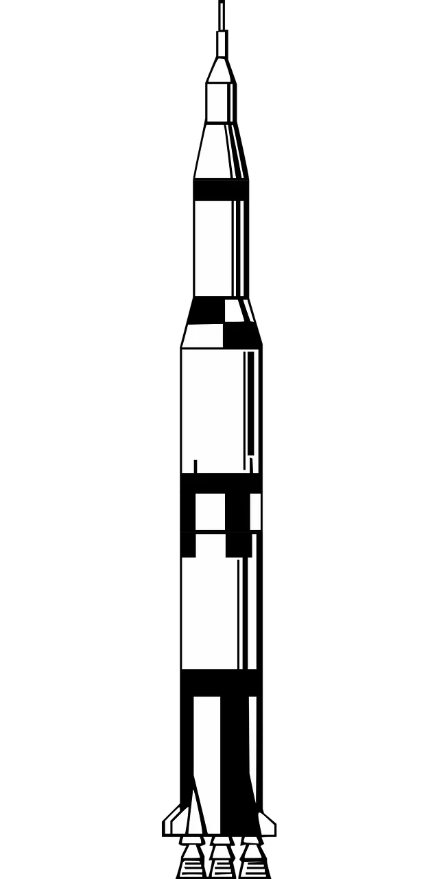 Missile Rocket Saturn 5 Stickdatei – Kinder
