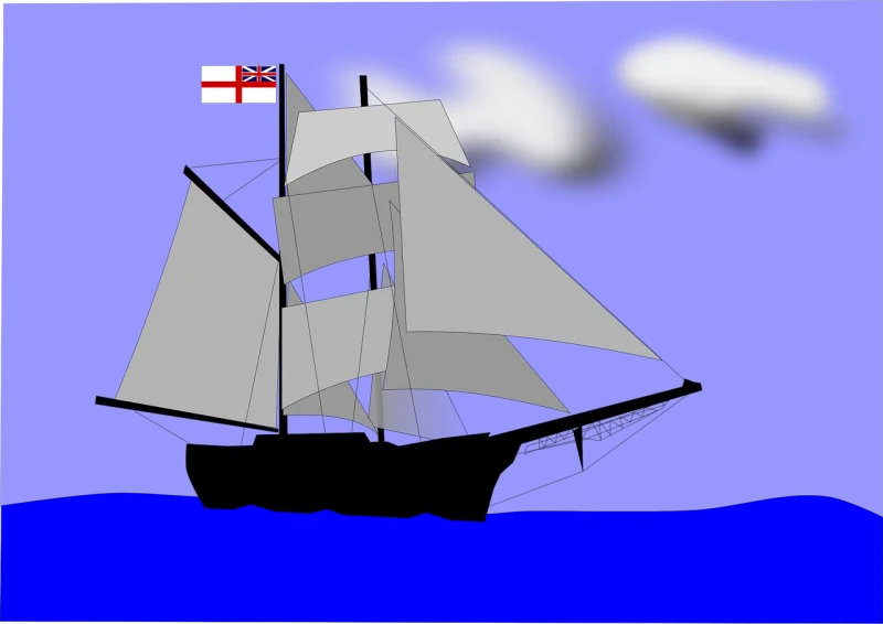 Ensign Sail Sailing Stickdatei – Fahrzeuge