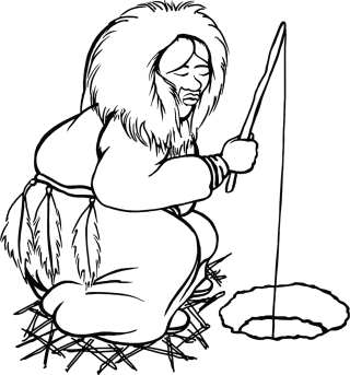 Cold Eskimo Fishing Stickdatei