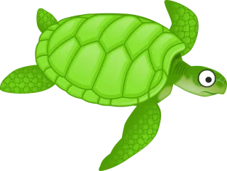 Cartoon Green Sea Stickdatei