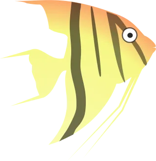 Angel Cartoon Fish Stickdatei