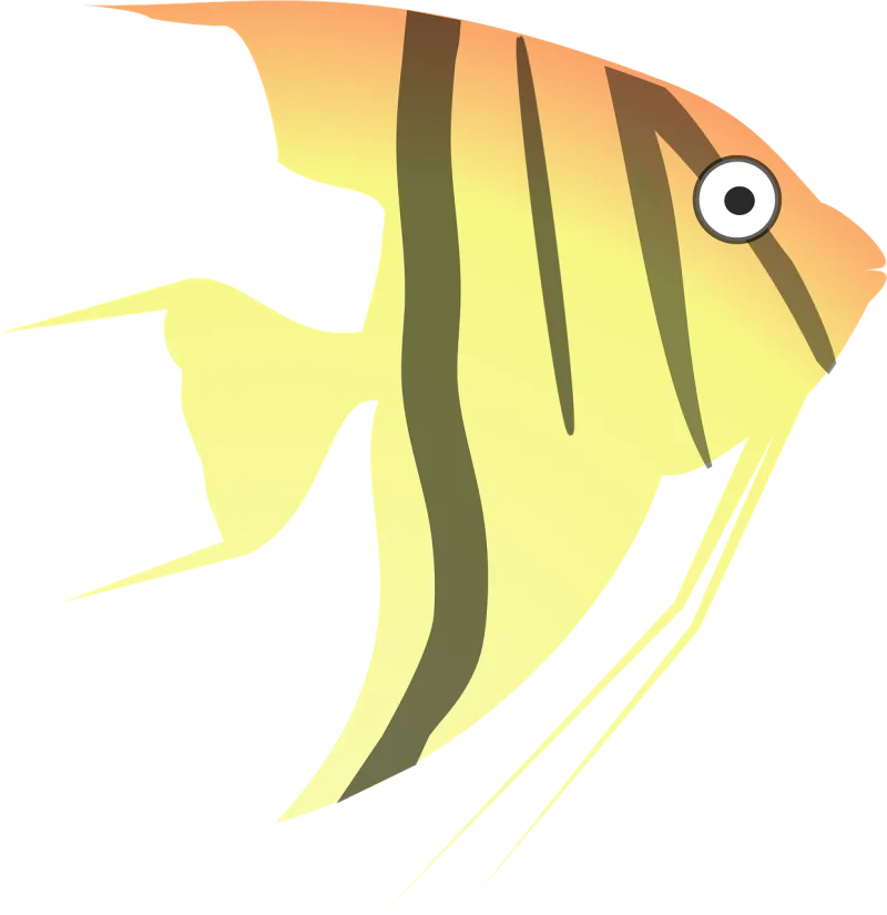 Angel Cartoon Fish Stickdatei – Weihnachten