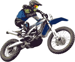 Motocross Motorcycle Bike Stickdatei