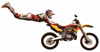 Stuntman Motocross Stunt Stickdatei