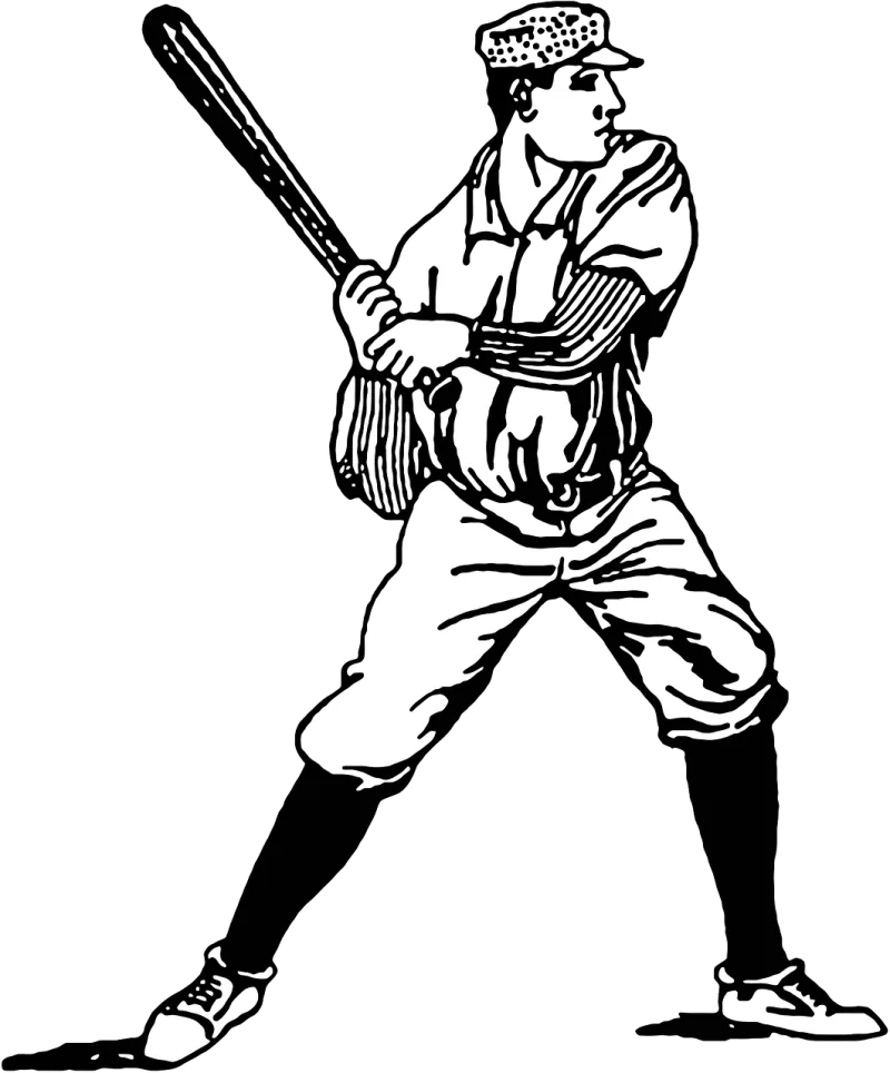 Athlete Athletics Baseball Stickdatei – Sport