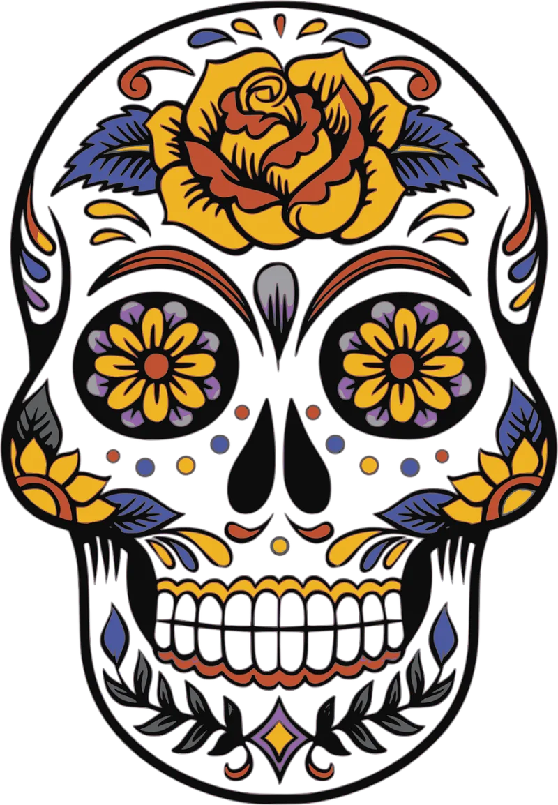 Skull Day of the dead Dia de los muertos Stickdatei – Weihnachten