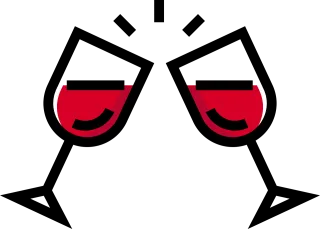 Glasses Red Toast Stickdatei – Essen & Trinken