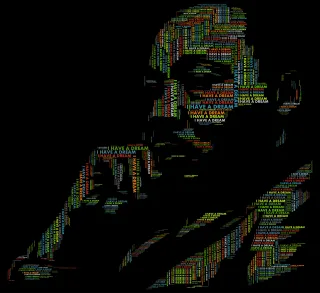 Martin luther king jr African american Black Stickdatei