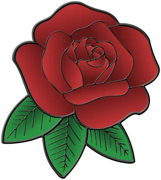 Flower Rose flower Leaf Stickdatei