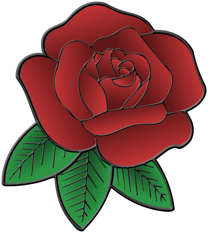 Flower Rose flower Leaf Stickdatei – Blumen