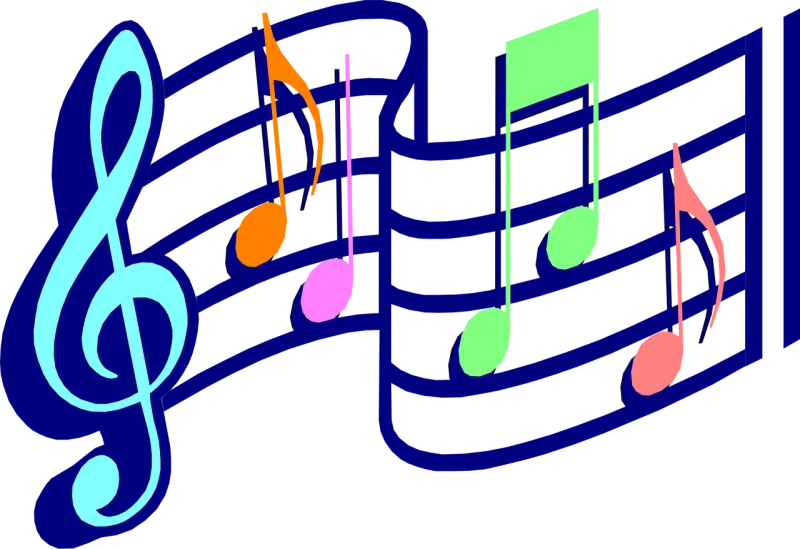 Music Notes Melody Stickdatei – Musik