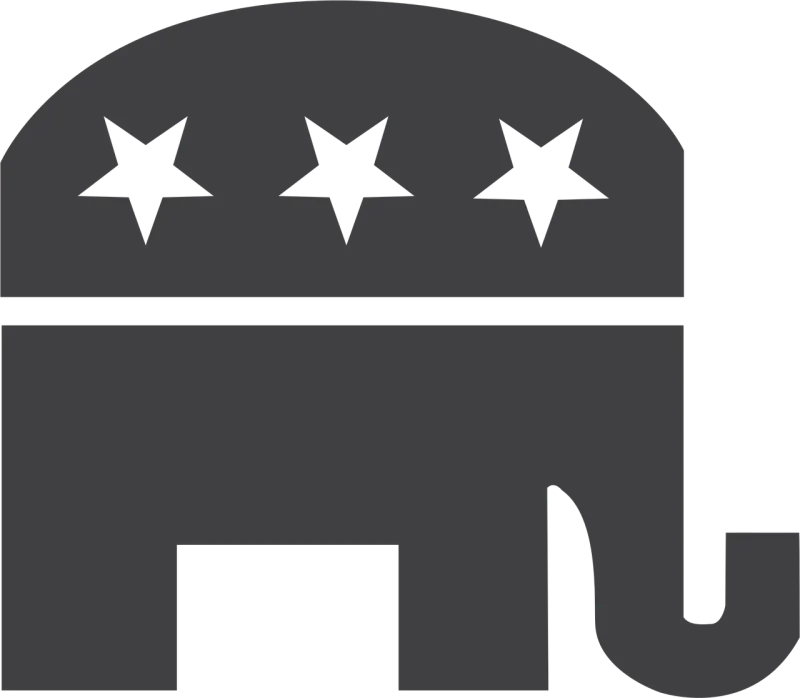 Conservatives Elephant Gop Stickdatei – Tiere