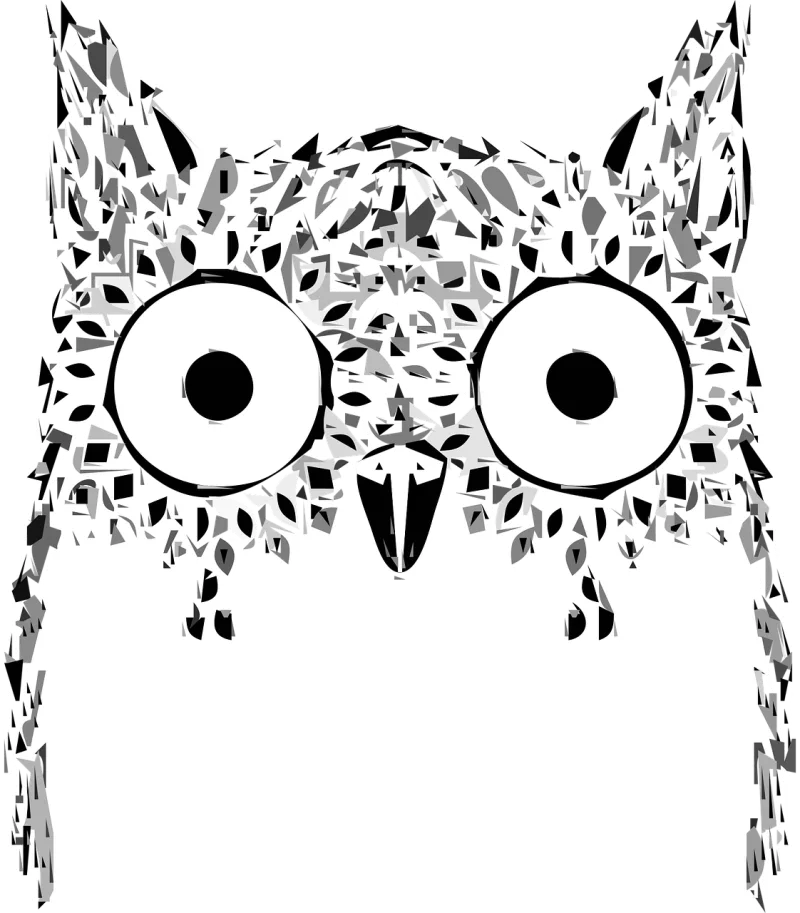 Owl Animal Nature Stickdatei – Tiere