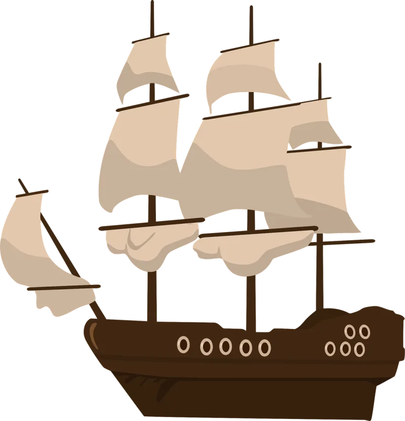 Pirate ship Ship Pirates Stickdatei – Fahrzeuge