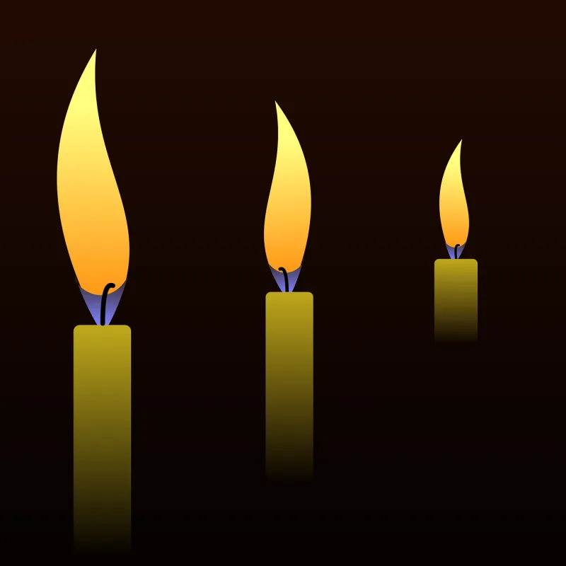 Candles Dark Flame Stickdatei – Weihnachten