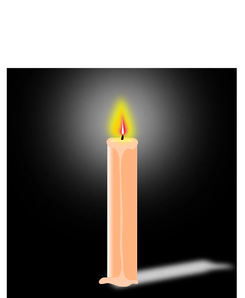 Candle Flame Heat Stickdatei – Weihnachten