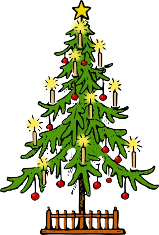 Christmas Christmas tree Conifer Stickdatei