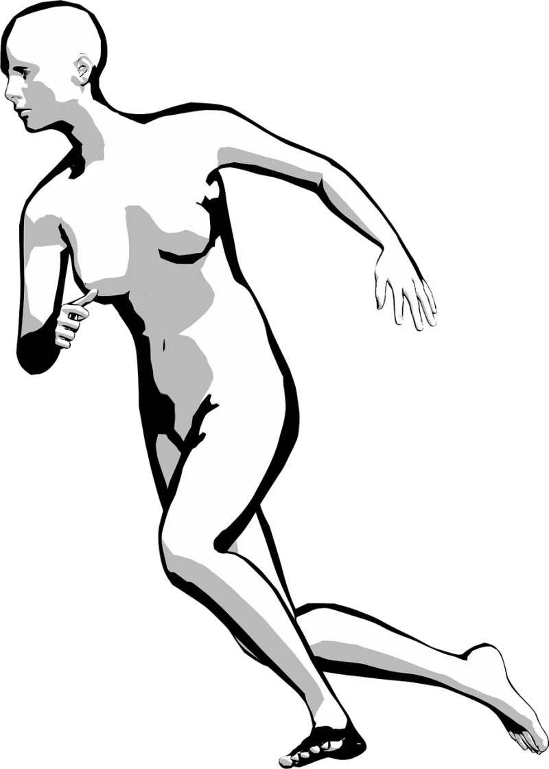 Running Man Movement Stickdatei – Sport