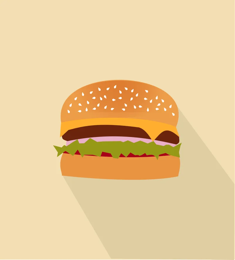 Beef Burger Fast food Stickdatei – Essen & Trinken