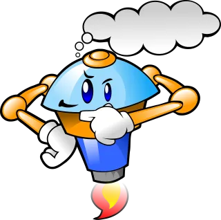 Funny Robot Think Stickdatei