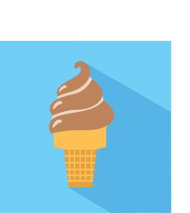 Chocolate Cone Ice cream Stickdatei – Kinder
