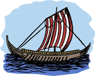 America Nature Boat Stickdatei