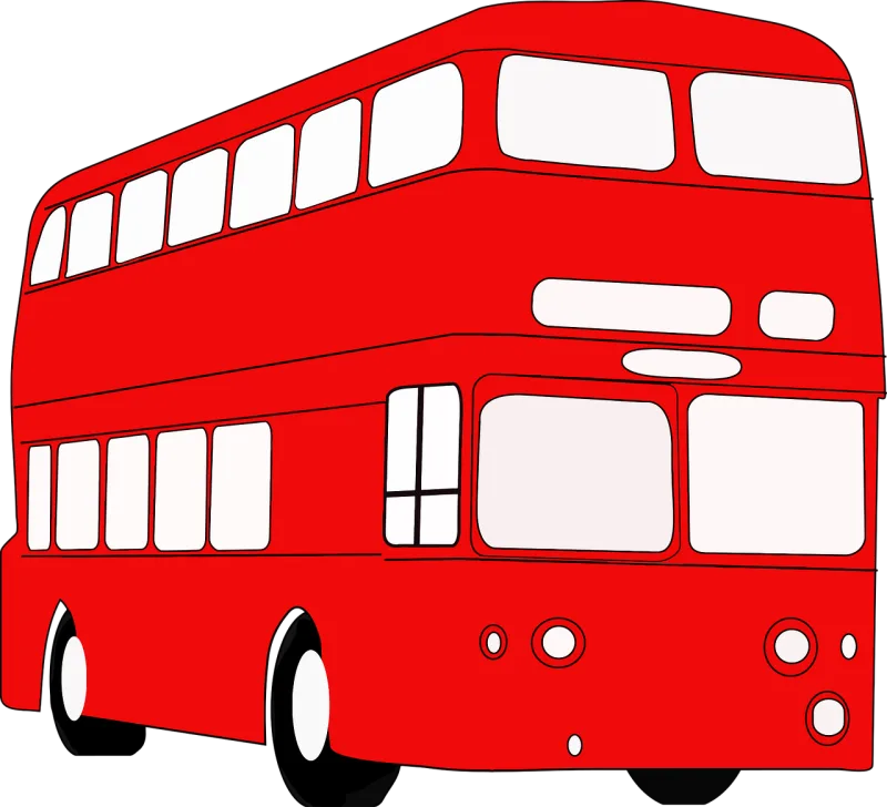 British Bus Double decker Stickdatei – Fahrzeuge