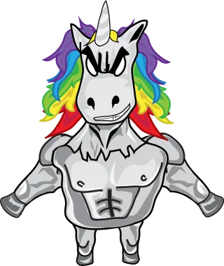Characters Man Rainbow hair Stickdatei