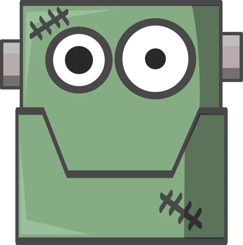 Cartoon Cute Frankenstein Stickdatei – Kinder