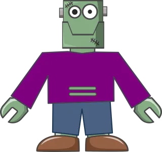Body Cute Frankenstein Stickdatei – Kinder