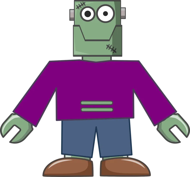 Body Cute Frankenstein Stickdatei – Kinder