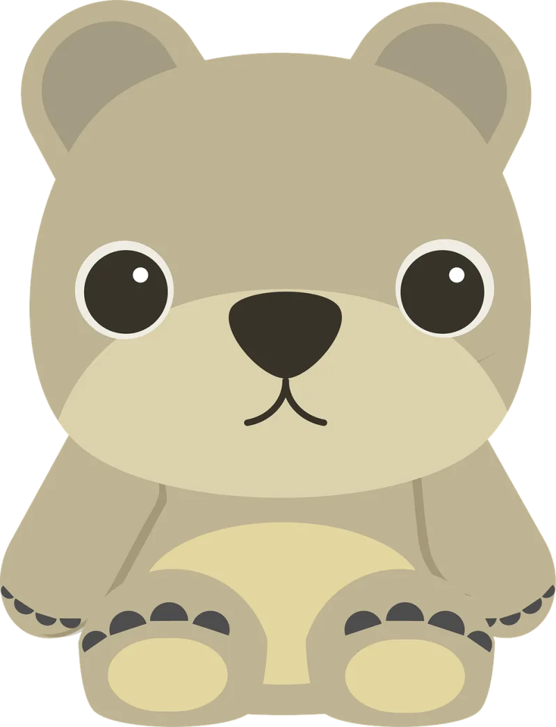Animal Bear Nature Stickdatei – Kinder