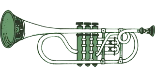 Cartoon Green Music Stickdatei