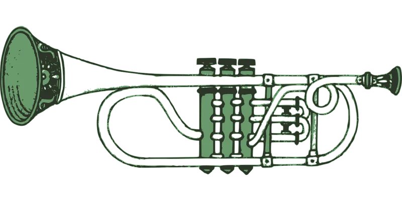 Cartoon Green Music Stickdatei – Musik
