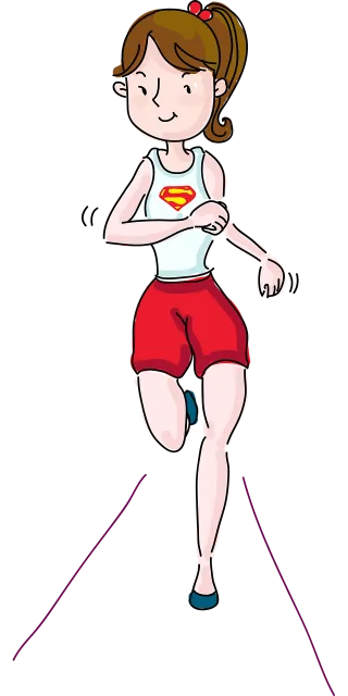 Man Woman Running Stickdatei