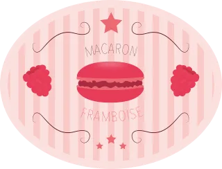 Macaroon Raspberry Pink Stickdatei