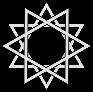 Hexagon 12 point Star Stickdatei