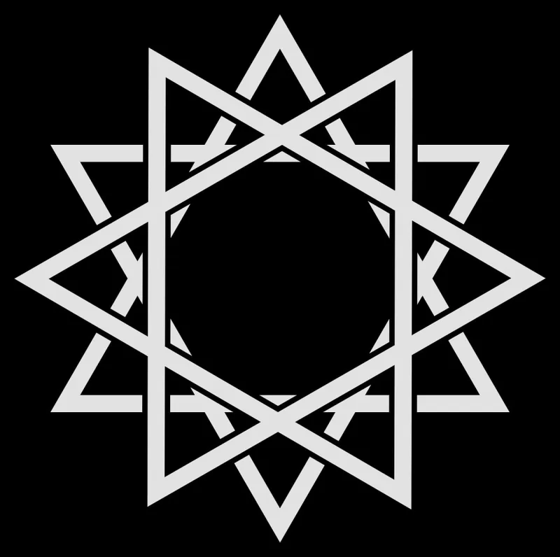 Hexagon 12 point Star Stickdatei – Weihnachten