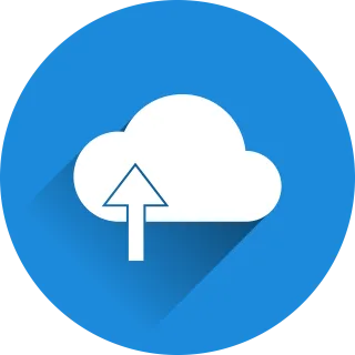 Cloud Upload Store Stickdatei