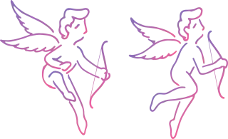 Cupid Amor Valentine's day Stickdatei