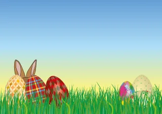 Easter Eggs Colorful eggs Stickdatei