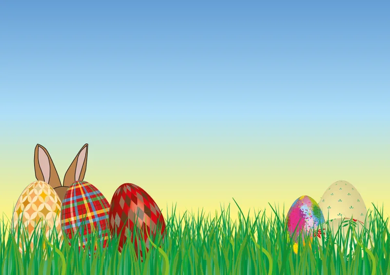 Easter Eggs Colorful eggs Stickdatei – Tiere
