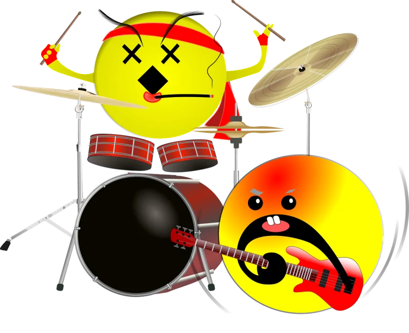 Rhythm section Smilies Groove Stickdatei – Musik