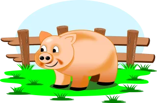 Farm Nature Piggy Stickdatei